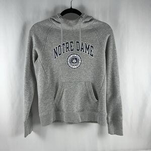Notre Dame Fighting Irish Champion Campus Hoodie Sweatshirt (Women's S) Gray